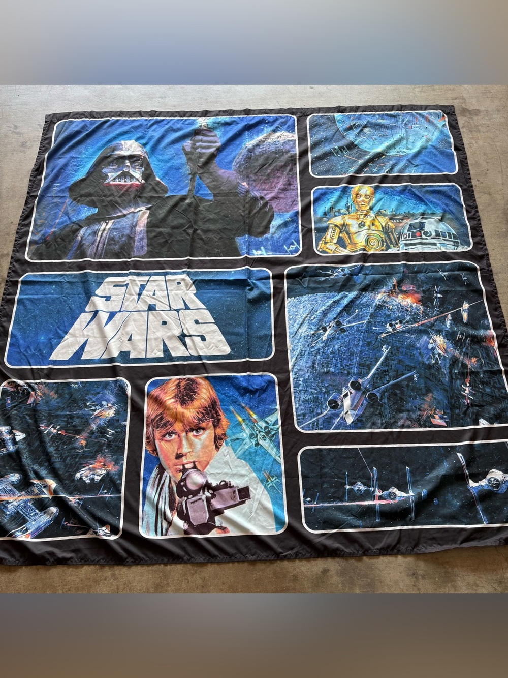 Star Wars Fabric Shower Curtain 72” x 72”